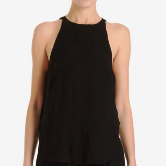 A.L.C. NWT Black Joanna Timeless Open Back Shelf bra Jumpsuit/Romper Sz 14 - Picture 4 of 14